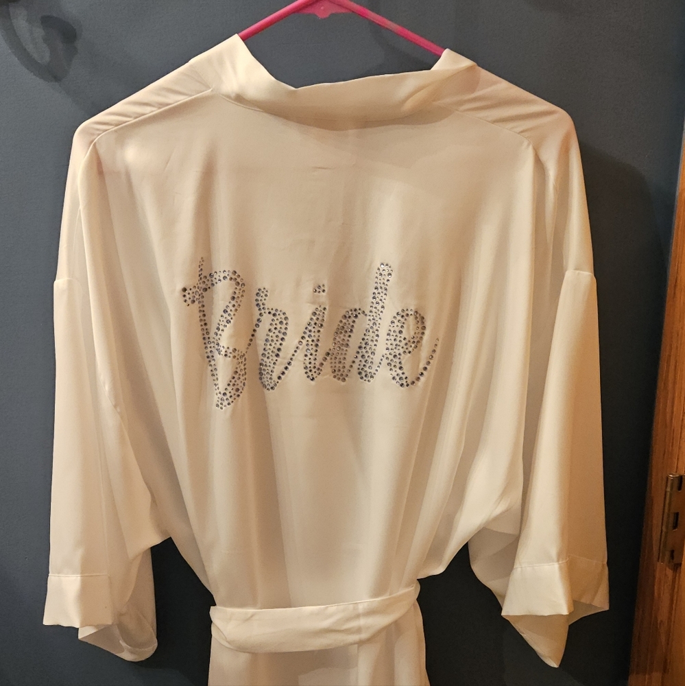 Victoria secret white bride robe